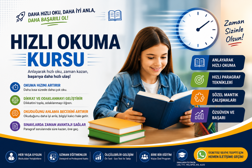 Adana Çukurova Hızlı Okuma Kursu